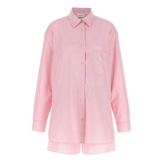 Andamane Overhemden, Dames, Roze, M, Katoen, Georgiana Set