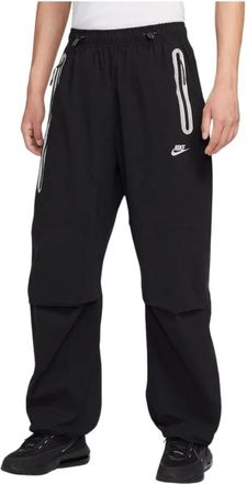 Nike Tech Oversized Geweven Broek - Heren - Trainingsbroeken - Zwart - XS - Polyester - Fitness