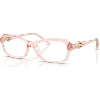 Michael Kors 54mm Round optical glasses in Pink at Nordstrom
