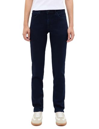 Mustang Slim-fit-Jeans MUSTANG Damen Style Crosby Relaxed Slim, Damen, Gr. 27, L&auml;nge 34, blau (940 dunkelblau), Denim/Jeans, 78% Baumwolle, 21% Polyester, 1% 