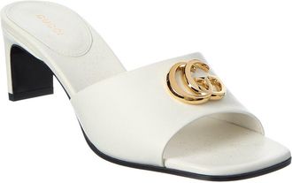 Gucci Double G Leather Sandal