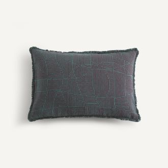 AM.PM Geborduurde kussenhoes van linnen en katoen, SORINE