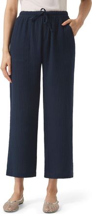 Splendid Adele Cotton Gauze Drawstring Pants in Navy at Nordstrom, Size X-Large