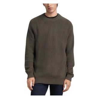 Replay Round-neck Knitwear, male, Green, Size: 2XL Round-neck Knitwear