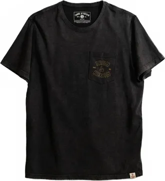 Iron And Resin Mens Take It Easy Pocket Tee In Black