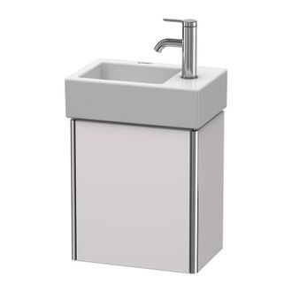 Duravit Duravit Xsquare Vanity Unidad De Pared 36.4x24.0 Cm, 1 Puerta, Bisagra A La Derecha, Para Lavabo Vero Air 072438, Color (frente/cuerpo): Blanco Lila S