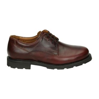 Van Bommel Casual Leren Schoenen Bordeaux Kleur - Heren - Veterschoenen - Bruin - 44 1/2 EU - Leer - Schoenen