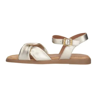 Unisa Schoenen, Dames, Grijs, 39 EU, Leer, Cambel Flat Sandal