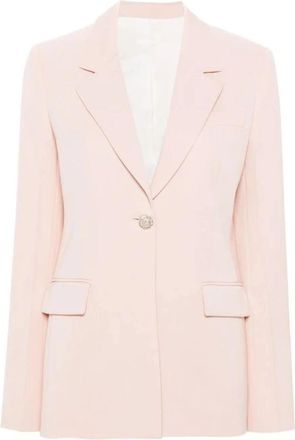 Lanvin Stijlvolle Roze Paarse Jas - Dames - Blazers - Roze - S - Katoen - Jassen