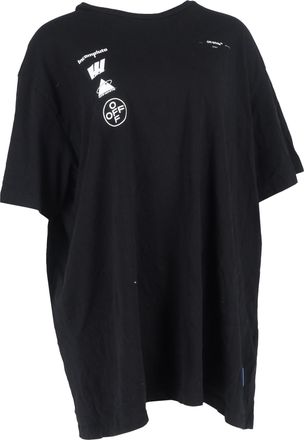 Off-white Off-White oversized Mariana de Silva T-shirt in zwart katoen