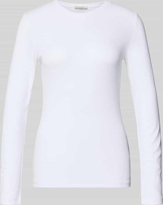 Marc O'Polo Slim Fit Langarmshirt aus Lyocell-Mix in Weiss, Gr&ouml;&szlig;e XL