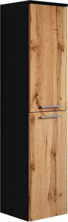 Badplaats Columna De Ba&ntilde;o Saturnus 35 X 35 X 130 Cm - Roble Con Acabado Ne