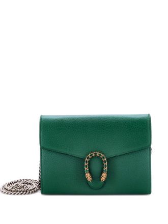 Gucci Dionysus Chain Wallet Leather with Embellished Detail Small crossbody bag - Green