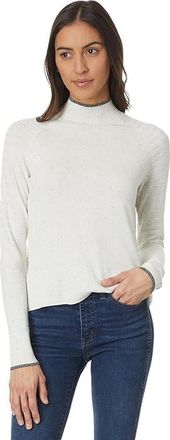 Smartwool Edgewood Mock Neck Sweater Womens Sweater Natural Donegal : XL, Nylon/Polyester