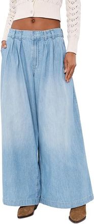 Free People We The Free Scout Wide-Leg Jeans Womens Clothing California Blue : MD (Womens 8-10) 29, Cotton/Denim