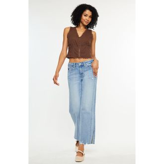 Kancan Sonia Mid Rise Straight Jeans in Medium Wash at Nordstrom, Size 30