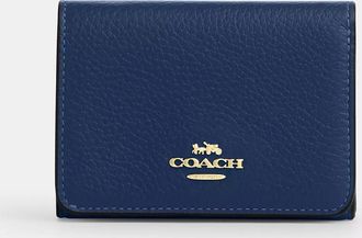 Coach Card Holder Wallet In Signature Canvas