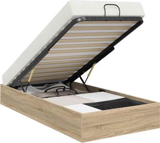 vidaXL Estructura De Cama Ottoman Roble Sonoma 75,5 X 190 Cm Vidaxl