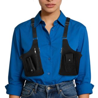 Generic Premium Leather Shoulder Bag - Adjustable Anti-Pickpocket With Concealed Underarm Wallet | Unisex Sling Purse For Travel, Hiking, Motorcycle & Daily C