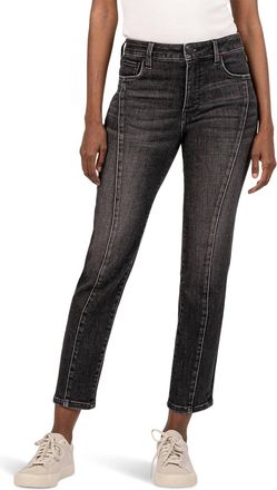 Kut from the Kloth Reese High Rise Ankle Straight Princess Jeans In Create
