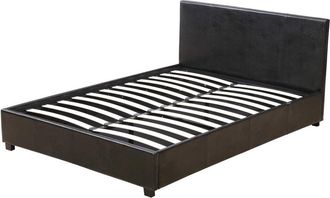Habitat et Jardin Habitat Et Jardin - Letto doppio con contenitore Carla - Nero - 140 x 190 cm