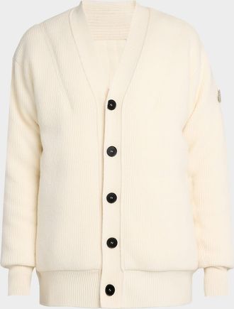 Moncler x JIL SANDER Mens Wool Rib Cardigan