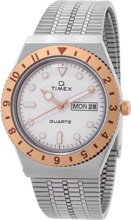 Timex Q Quartz Silver Dial Ladies Watch TW2U95600VQ
