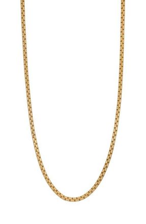 Bony Levy Mens 14K Gold Box Chain Necklace in 14K Yellow Gold at Nordstrom, Size 24