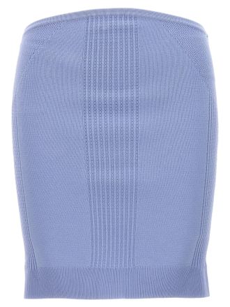 H&eacute;rve L&eacute;ger Blue Viscose Long Womens Skirt