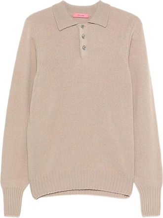 Drumohr Polo - Heren - Ronde hals truien - Beige - L - Truien & Vesten