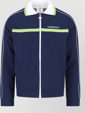 Casablanca track jacket contrast stripe long sleeves