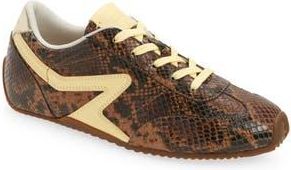 Rag & Bone Retro Runner Slim Ultra Sneaker in Mocha Snake at Nordstrom Rack, Size 9.5Us / 39.5Eu