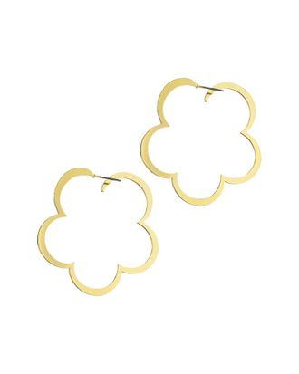 Adornia Adornia Clover Hoop Earrings