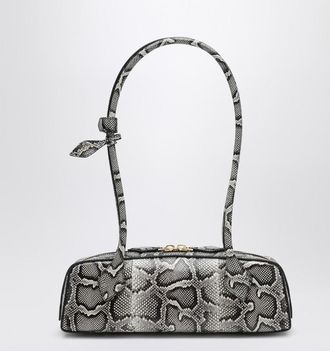 Alaia Python-Print Le Teckel Clutch