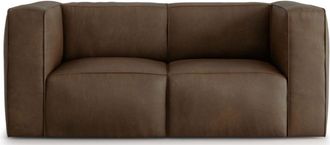 CXL by Christian Lacroix 2-Sitzer Designer Ledersofa Muse - Dunkelbraun