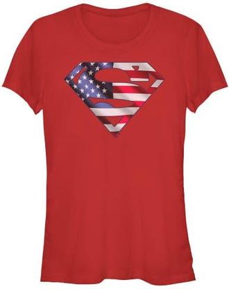 Superman Juniors Superman American Shield Logo T Shirt in Red at Nordstrom, Size Xx-Large