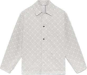 Casablanca Veste - Heren - Zomerjassen - Grijs - S - Katoen - Jassen