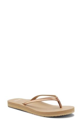Sanuk Yoga Joy II Flip Flop in Rose Gold at Nordstrom, Size 10