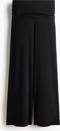 H&M Drapierte Feinstrickhose - Schwarz