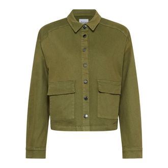 Saint Tropez IluSZ Denim Jacket - Dames - Jassen - Groen - Maat: M Denim