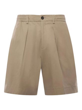 Be Able Shorts in cotone con pieghe - Toni neutri