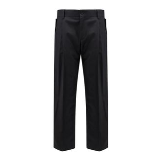 Dolce & Gabbana Straight Trousers, male, Black, Size: XL Straight Trousers