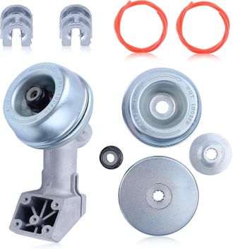 Elle Kit De Cabezal De Caja De Engranajes Aumel Para Desbrozadora Stihl Fs120 Fs130 Fs200 Fs250 Fs90 Fs100 Fr130 Fr220 Con Cuerda De Paja Y Lazo De Alumini
