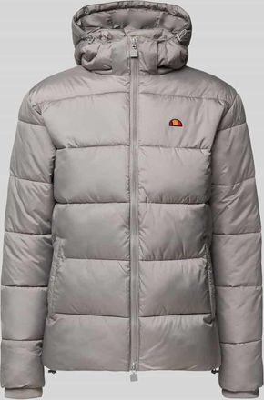 Ellesse Regular Fit Steppjacke mit Logo-Stitching Modell Paddero in Taupe, Größe XXL