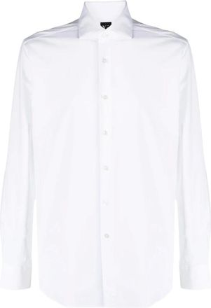 Xacus Stretch katoenen overhemd - Heren - Overhemden - Wit - Maat: 2XL Katoen