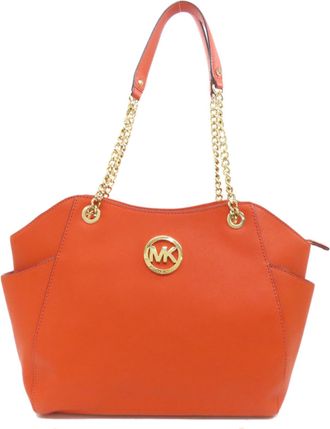 Michael Kors Orange Pvc Tote Bag (Pre-Owned)