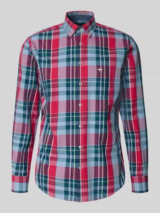 Fynch-Hatton Fynch-Hatton Regular Fit Freizeithemd mit Button-Down-Kragen in Aubergine, Gr&ouml;&szlig;e XXXL