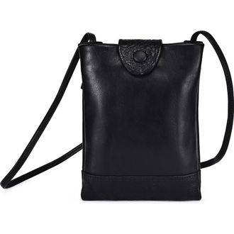 OLD TREND Lily Genuine Leather Structured Convertible Crossbody in Black at Nordstrom