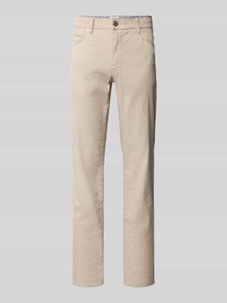 Brax Brax Regular Fit Stoffhose aus Baumwoll-Leinen-Mix Modell CADIZ in Beige, Gr&ouml;&szlig;e 32/30