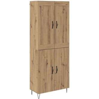 vidaXL Highboard Artisan Oak 69.5 x 34 x 180 cm Engineered Wood vidaXL